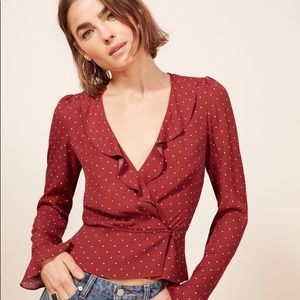 Reformation Lee Top in Dita size S